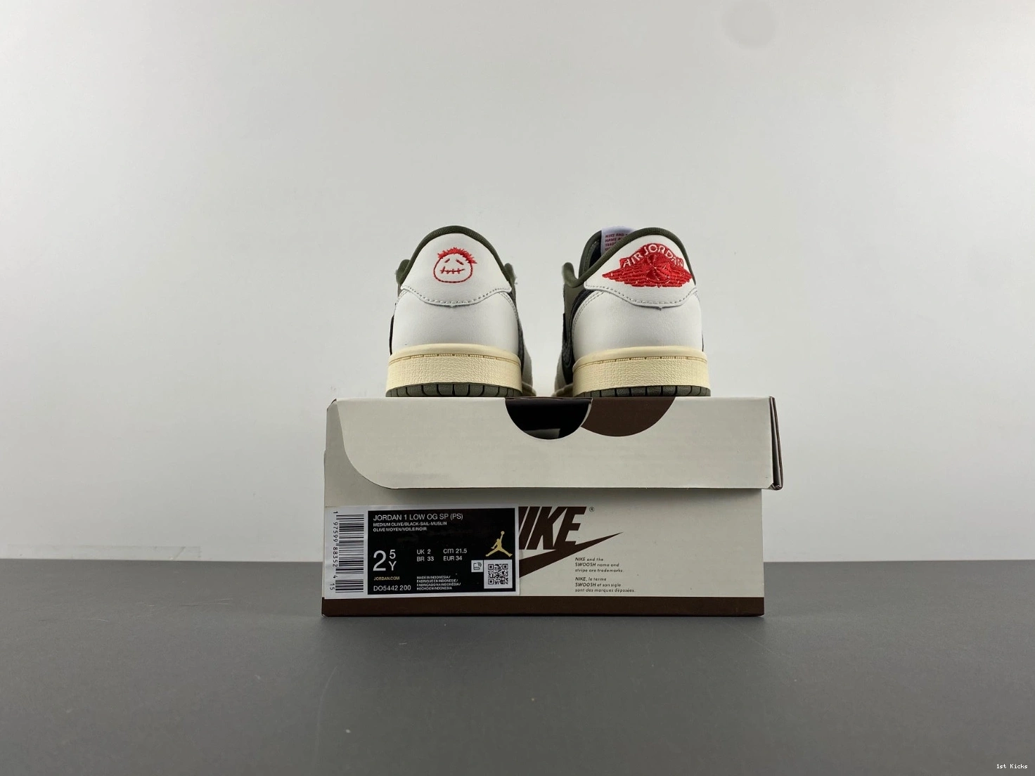 Medium Low Olive DO5442-200 Jordan  Retro OG Scott 1 Travis (PS) SP 0415